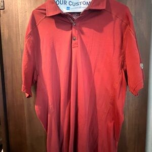 KUHL Red Button-Up Shirt